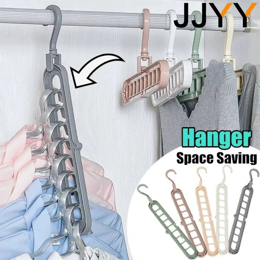 SmartHanger Pro™ | 9-in-1 360° Rotating Space-Saving Magic Clothes Hanger